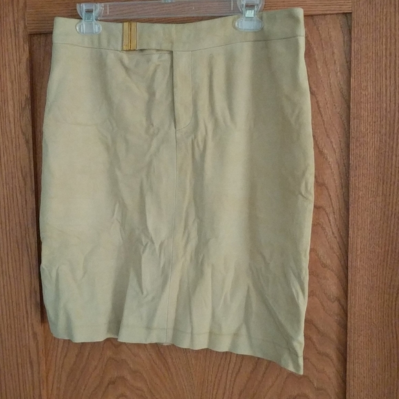 Ralph Lauren suede leather skirt size 12 NWT - Picture 1 of 8